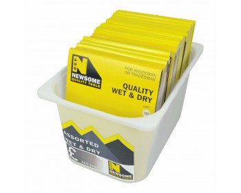 Tub of Assorted Grit Wet & Dry Paper 